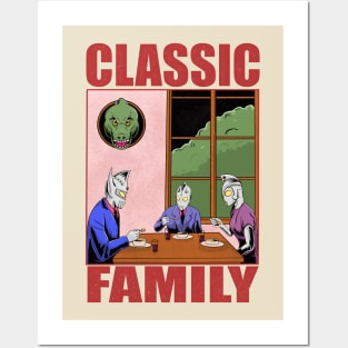 Ultraman Classic Family Posters and Art